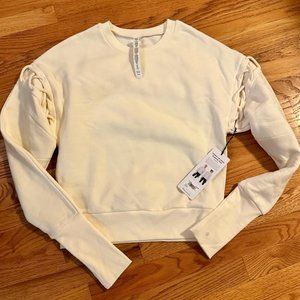 ALO Yoga Hook-Up Long Sleeve Shirt Sweatshirt, XS, New